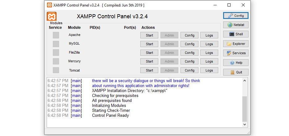 xampp-control-panel