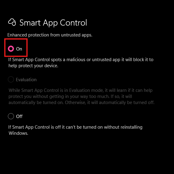 smart app control