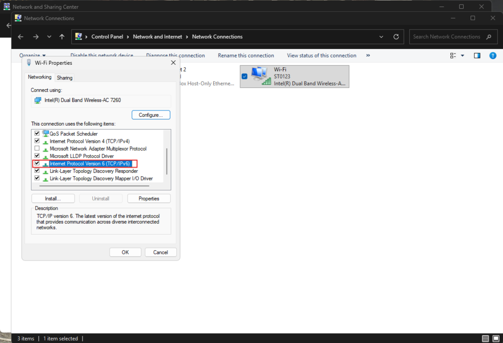 ipv adapter settings.