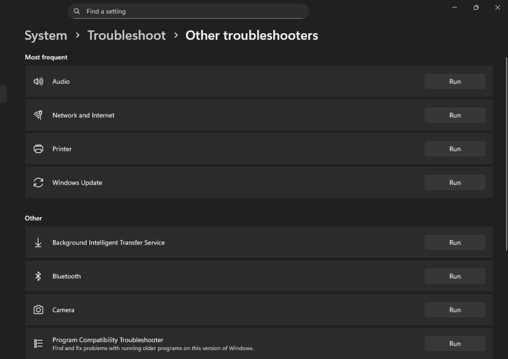 troubleshoot