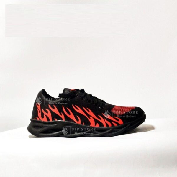 1322-227-536284-product-2.jpeg Men Red Flame Running Joggers Black Sneakers