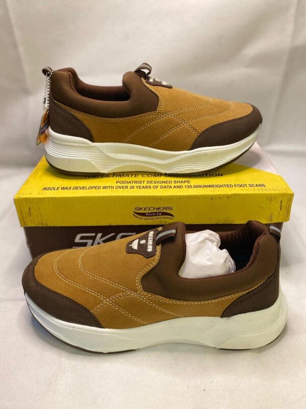 1322-227-543932-product-3.jpg Men's Mustard Skechers EVA Casual Slip-On Shoes