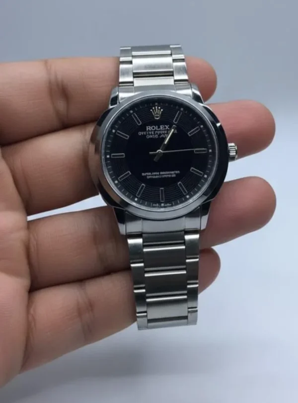 1796-132-680087-product-1.webp Men's Stainless Steel Black Dial Quartz Watch 34mm