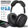 2674-86-748494-product-1.webp Latest Black Headphone P9 Bluetooth Wireless with ABS Plastic