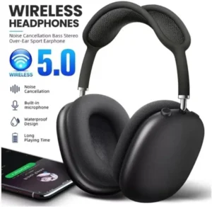 2674-86-748494-product-1.webp Latest Black Headphone P9 Bluetooth Wireless with ABS Plastic