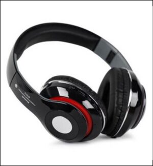 578-86-482817-product-1.jpg Black Bluetooth Headphones with Red Ring & Long Battery