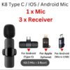 704-86-466666-product-4.jpg K8 Wireless Mic Black 3-in-1 Bluetooth 5