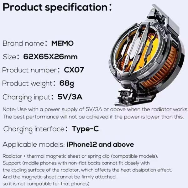704-97-396159-product-712.jpg Premium Cooling Radiator for Phones - Black ABS Aluminum