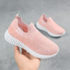 Kids Slip-On Shoes Black Blue Mesh Summer Wear
