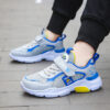 Kids Sports Shoes Blue Teal Cotton Lightweight for Boys