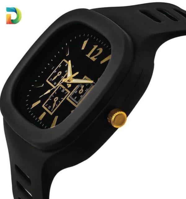 1013-132-373105-product-3.jpg Men Black Silicone Analogue Watch with Gold Accents