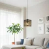 1261-408-672030-product-4.webp Modern Floral Ceiling Lamp Black Golden Glow