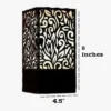 1261-408-672752-product-2.webp Wooden Side Table Lamp with Laser Cut Floral Design
