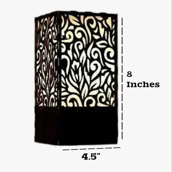1261-408-672752-product-2.webp Wooden Side Table Lamp with Laser Cut Floral Design