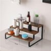 271-390-488936-product-1.jpg Wooden Bathroom Rack Black Metal Legs 14x9x6 Inch