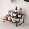 271-390-488936-product-1-withcode.jpg Wooden Bathroom Rack Black Metal Legs 14x9x6 Inch