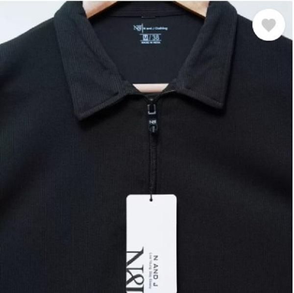 349-23-537966-product-2.jpg Black Cotton Polo Shirt for Men Summer Casual Wear
