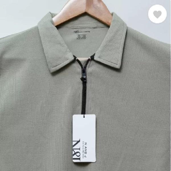 349-23-537968-product-2.jpg Men Cotton Plain Polo T-Shirt Grey Round Neck